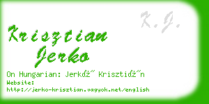 krisztian jerko business card